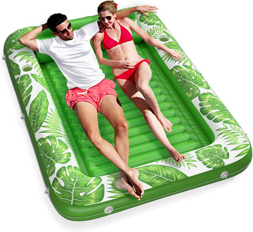 Inflatable Tanning Pool Lounger Float - Jasonwell 4 in 1 Sun Tan Tub Sunbathing Pool Lounge Raft Floatie Toys Water Filled Tanning Bed Mat Pad for Adult Blow Up Kiddie Pool Kids Ball Pit Pool (TG-XL) - Jasonwell